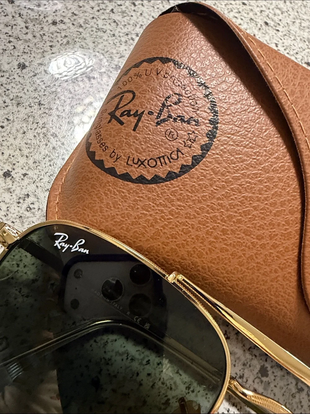 Ray-Ban case included